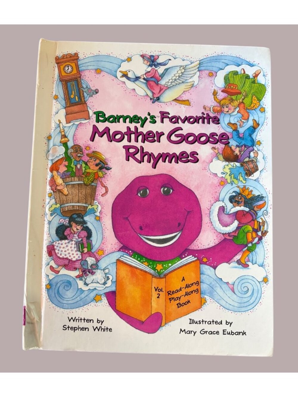 Barneys Favorite Mother Goose Rhymes Vol. 2 Hardcover Play-Along Book 1993